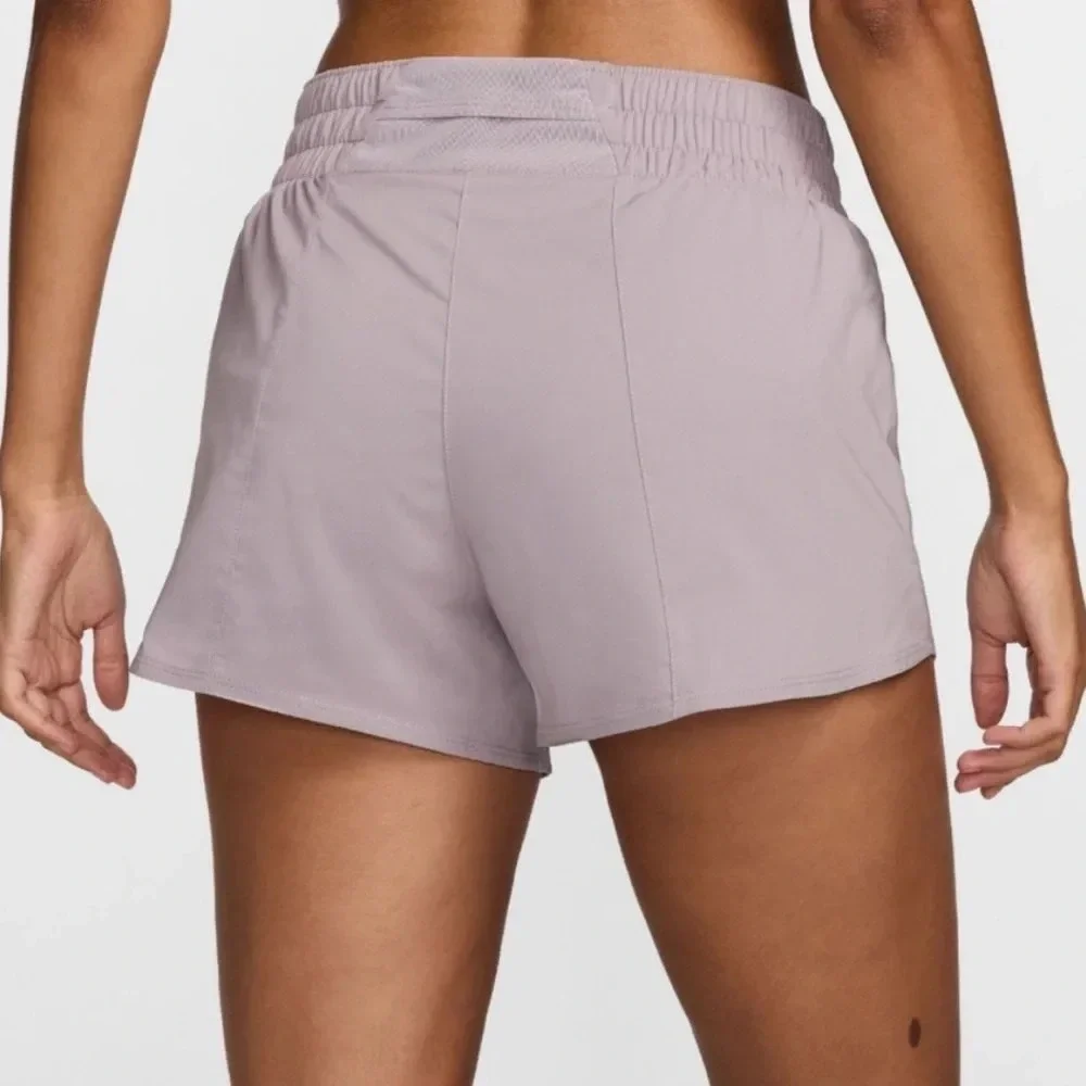 Nike One‎ Dri-FIT Shorts Women's S Light Violet Mid-rise 3